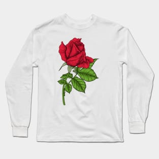 Red rose Long Sleeve T-Shirt
